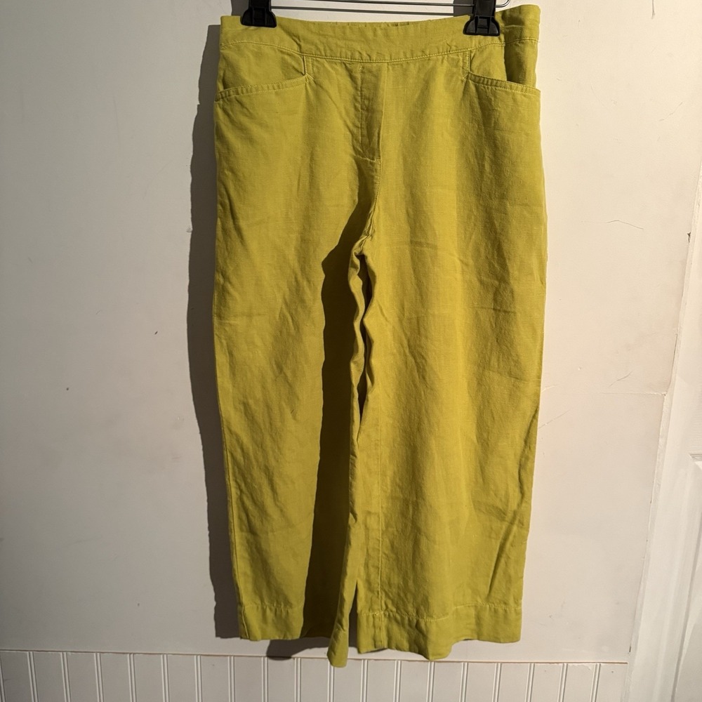 Love Linen‎ Small Petite Wise Leg Linen Capri Lagenlook Minimalist Coastal